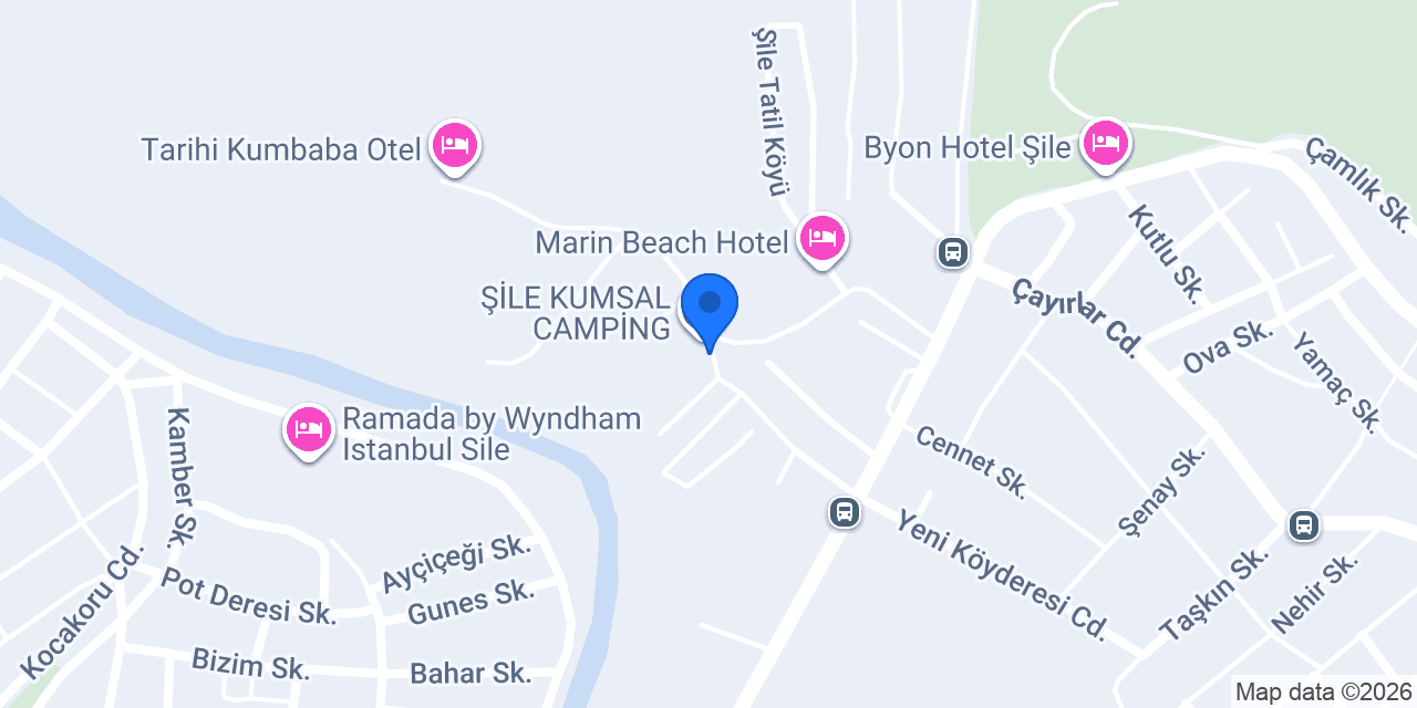 Marmara Şile Camping konumu