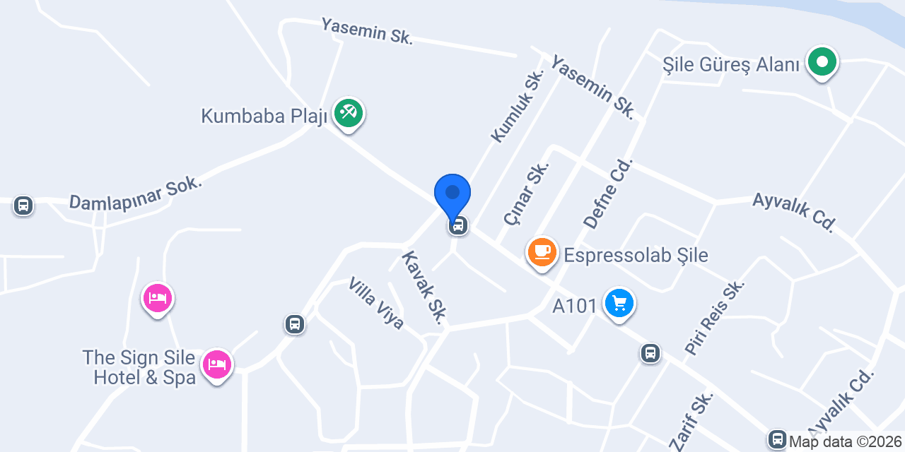 Lua Restoran Şile konumu