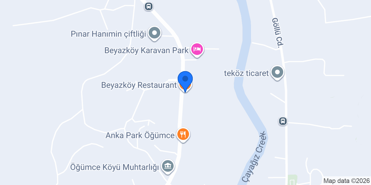 Beyazköy Restaurant konumu