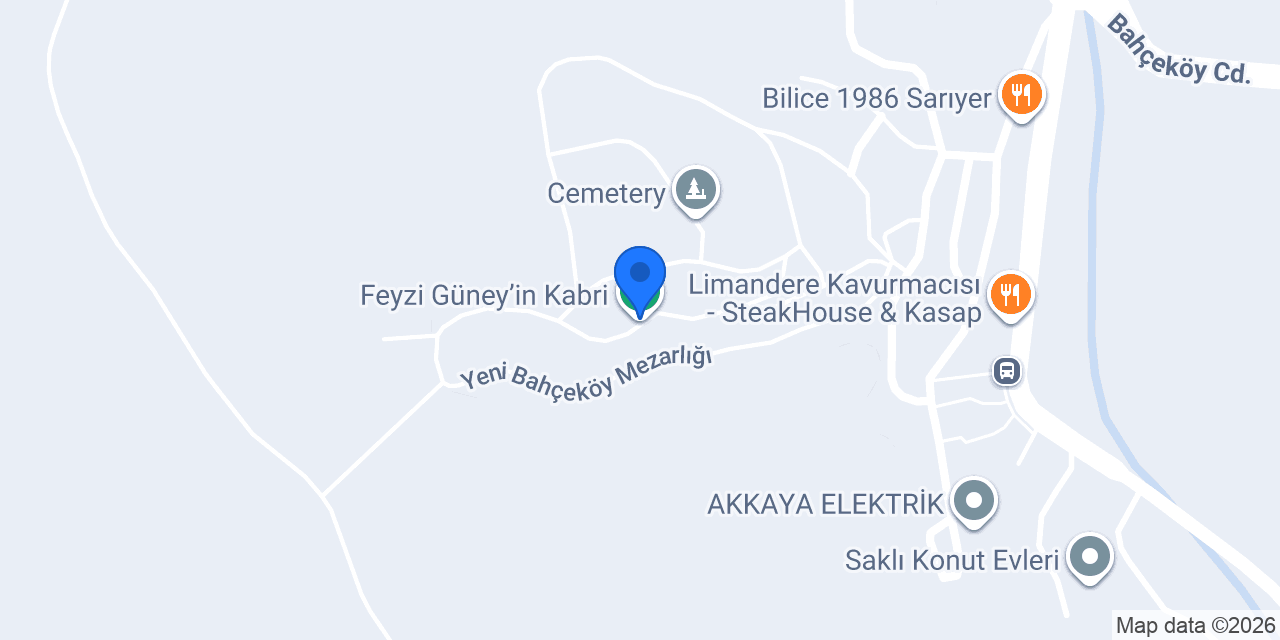 Feyzi Güney’in Kabri konumu