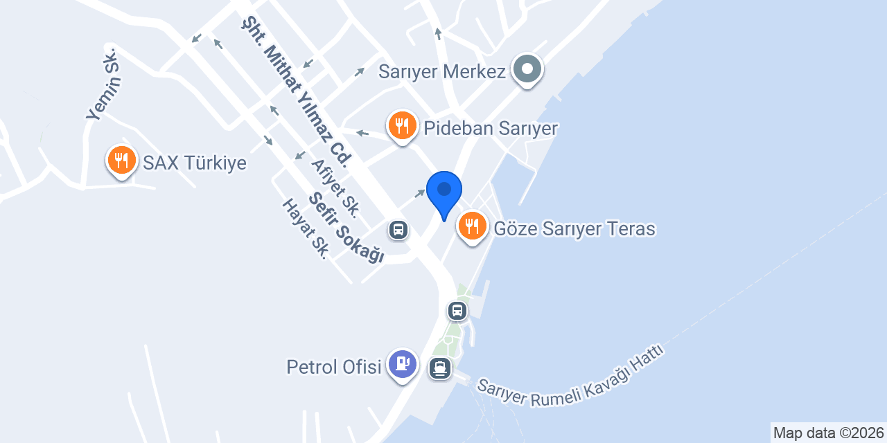 Akbank Sarıyer/İst. Şubesi konumu