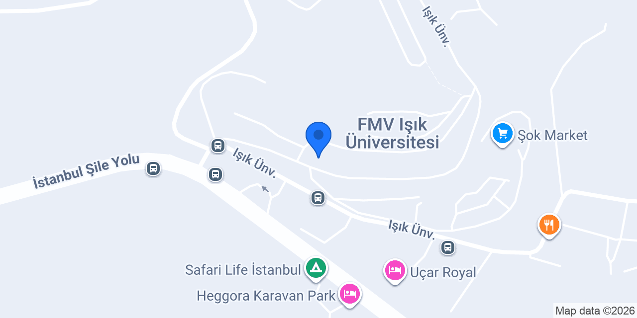 Işık Üniversitesi Fen Edebiyat Fakültesi konumu