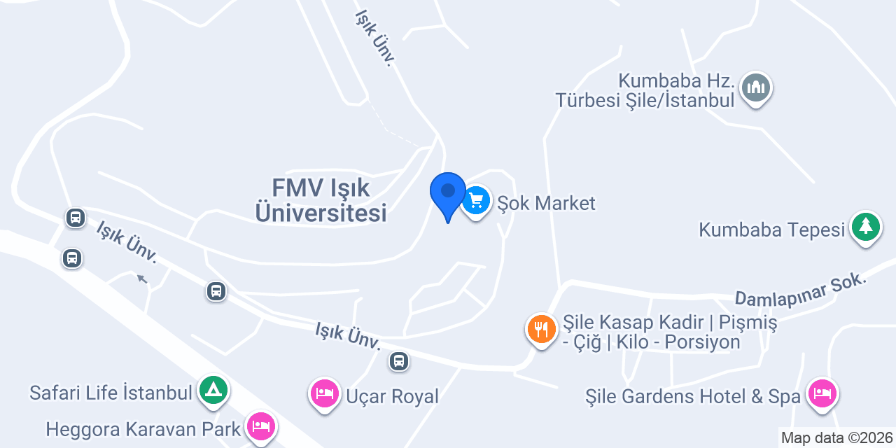 Mokka Cafe Işık Üniversitesi konumu