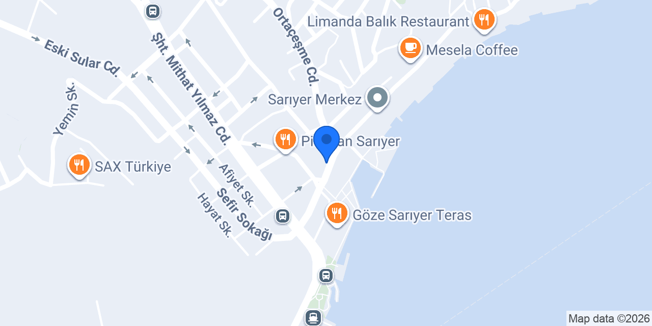 TEB Sarıyer Şubesi konumu