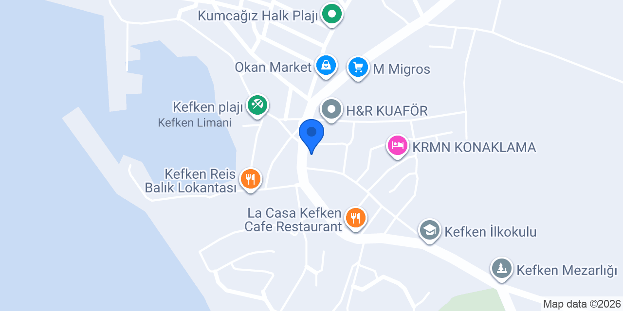 Kefken Restaurant konumu