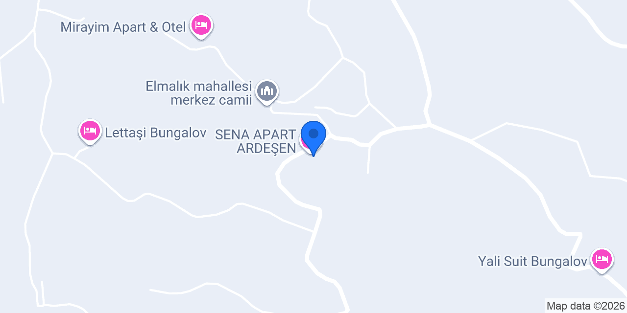 SENA APART ARDEŞEN konumu