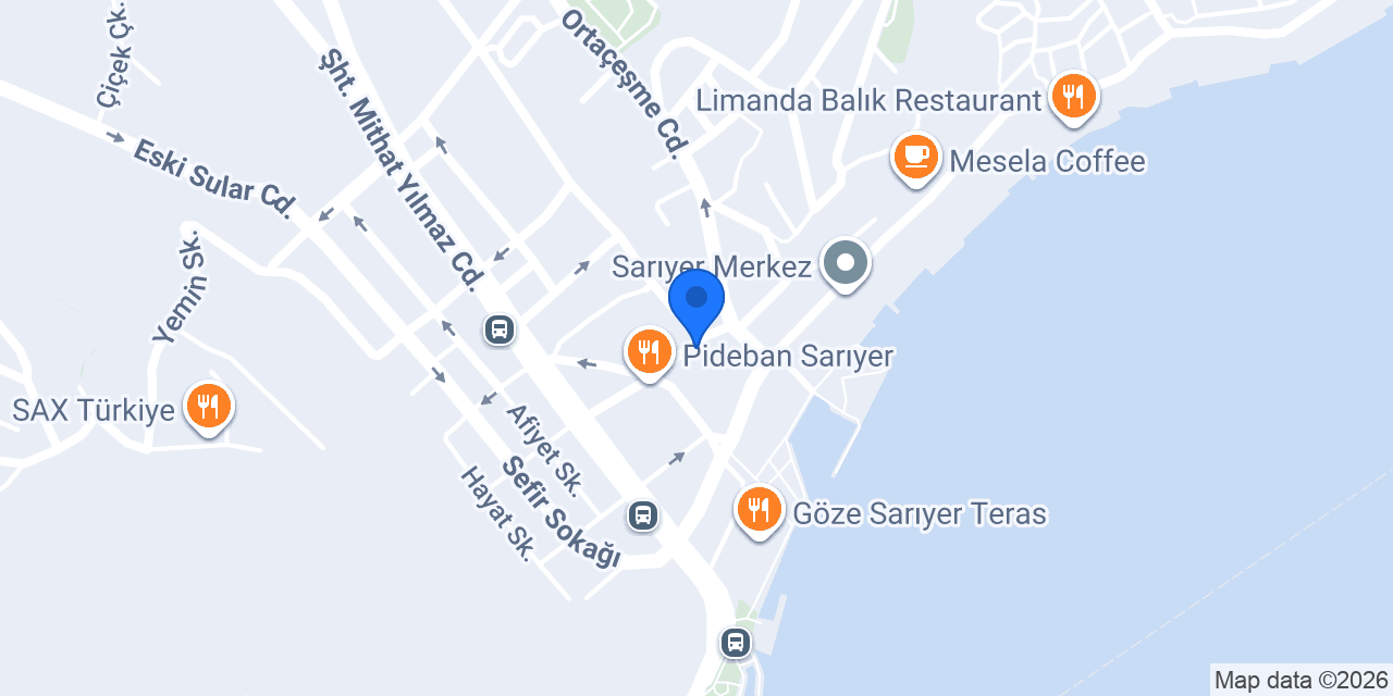 Sarıyer Eczanesi konumu