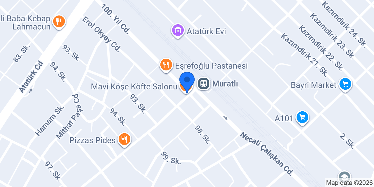 Mavi Köşe Köfte Salonu konumu