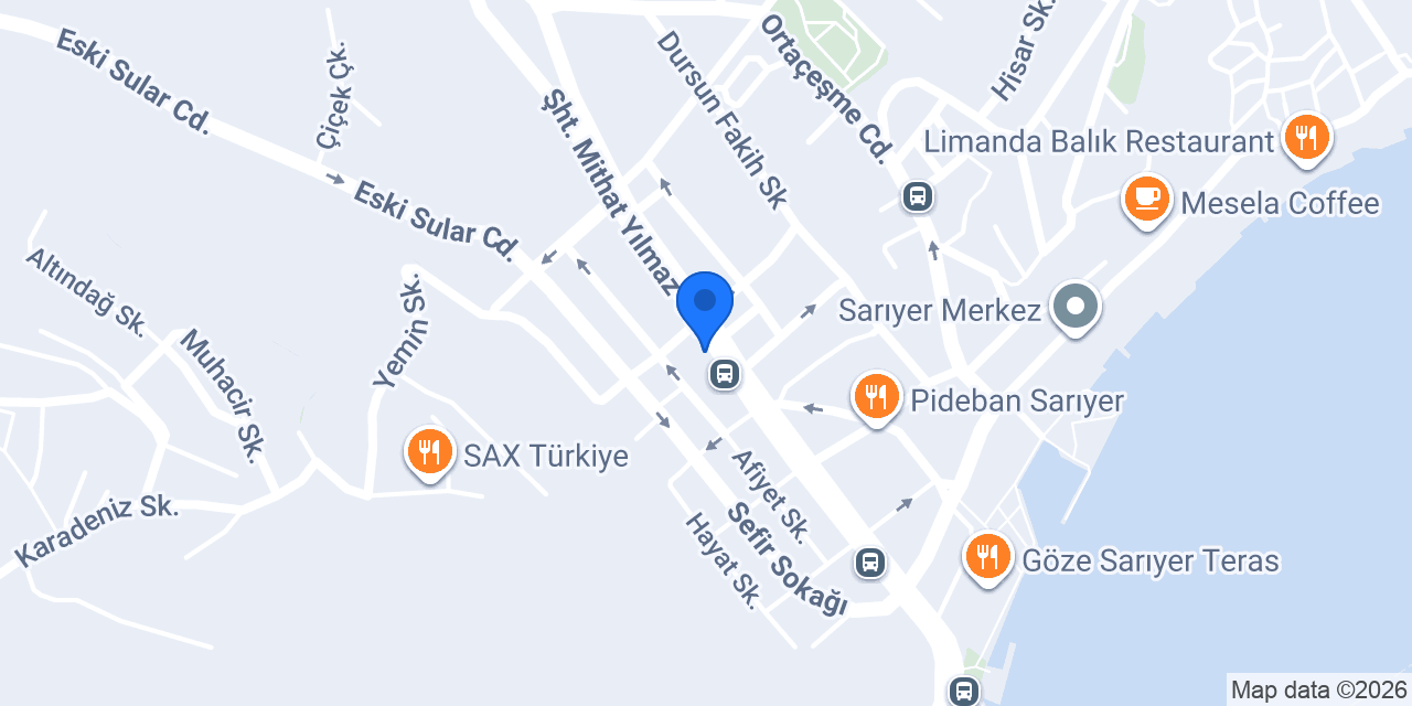 Sarıyer Aktarı konumu
