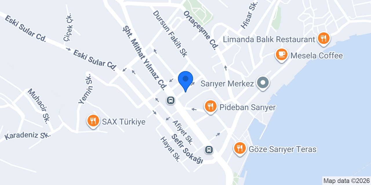 Ptt Sarıyer konumu