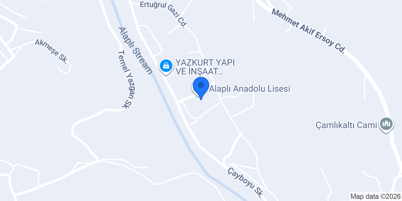 Alaplı Anadolu Lisesi konumu