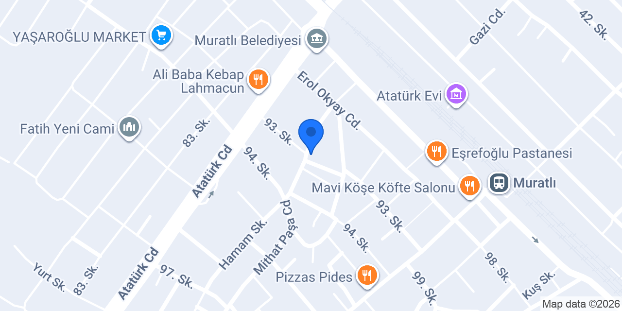 Muratlı Sara Sushi Makarna konumu
