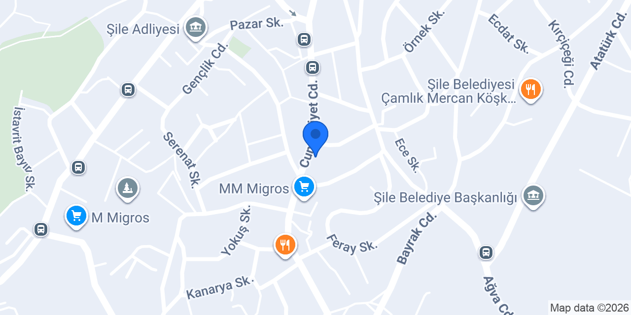 Şile Gedik Elektrik konumu