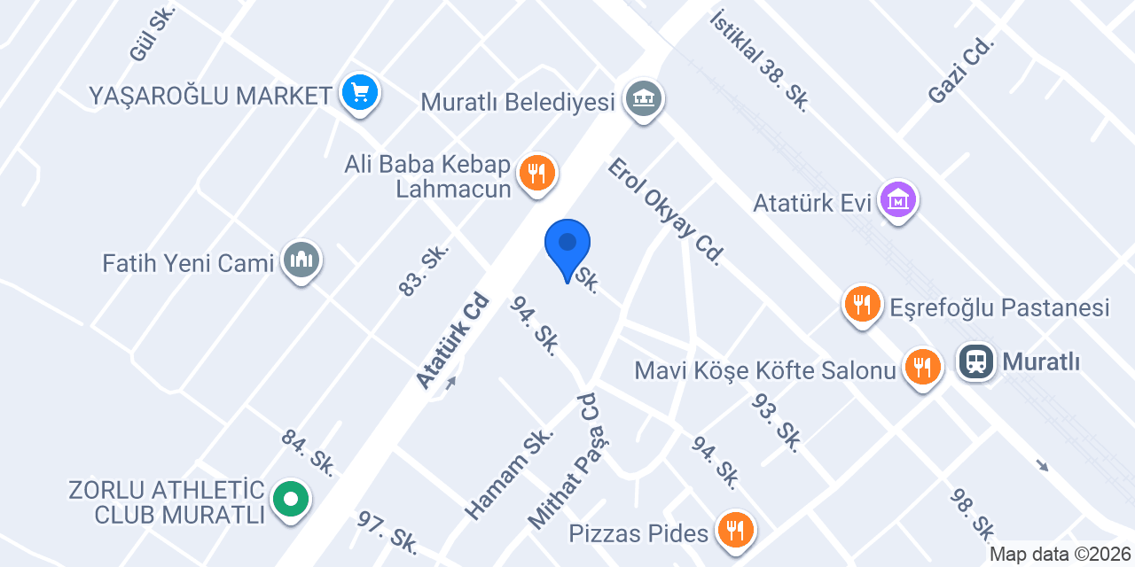 Yurtiçi Kargo Muratlı konumu
