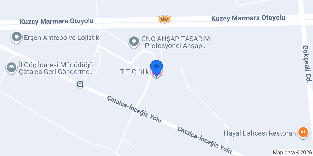 T.T Çiftlik konumu