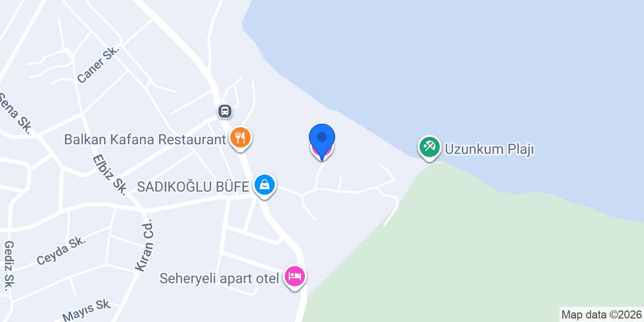 Palm Beach Şile konumu
