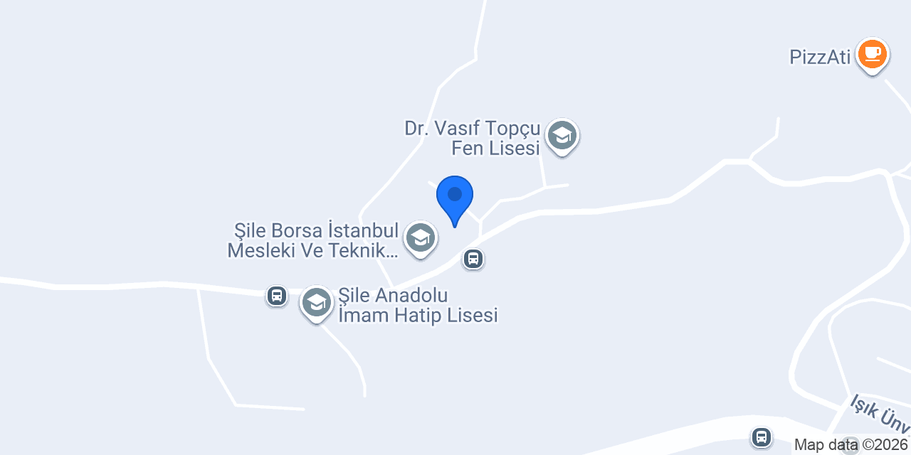 Şile Uygulama Oteli konumu