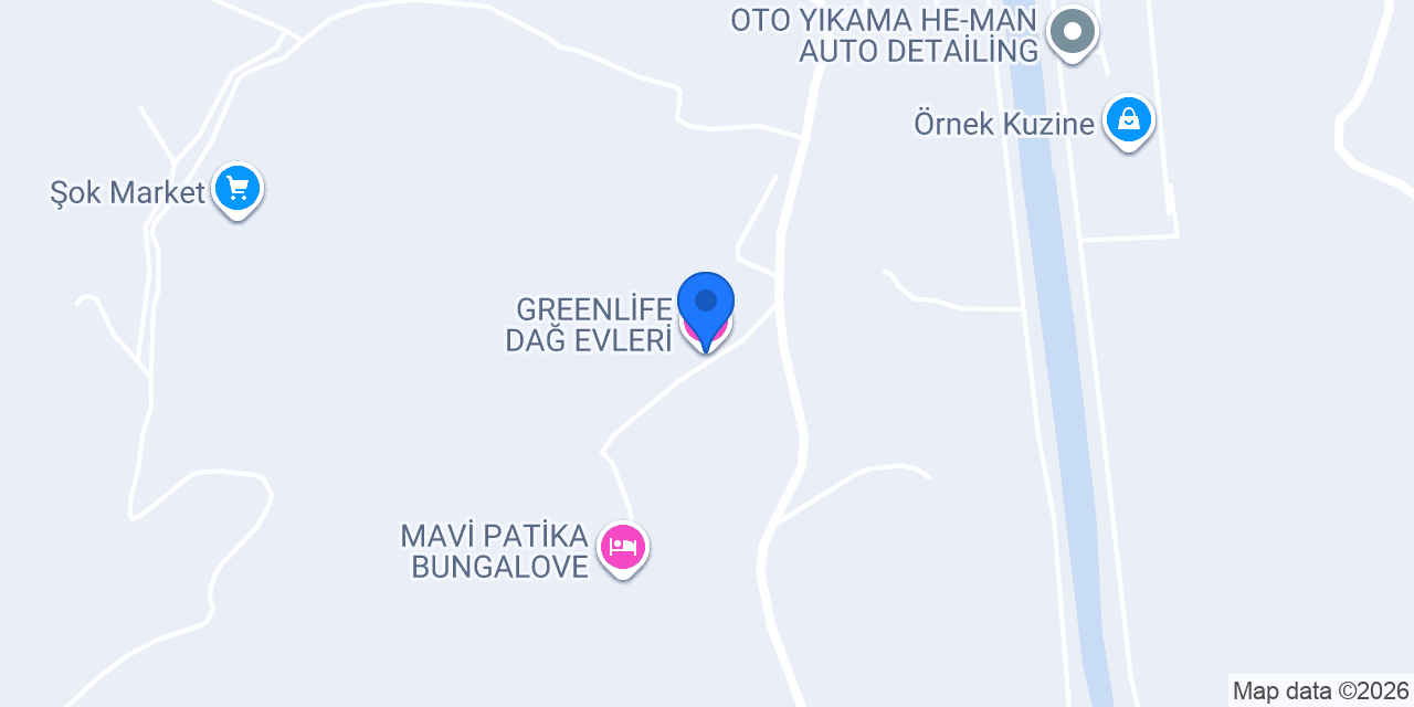 GREENLİFE DAĞ EVLERİ konumu