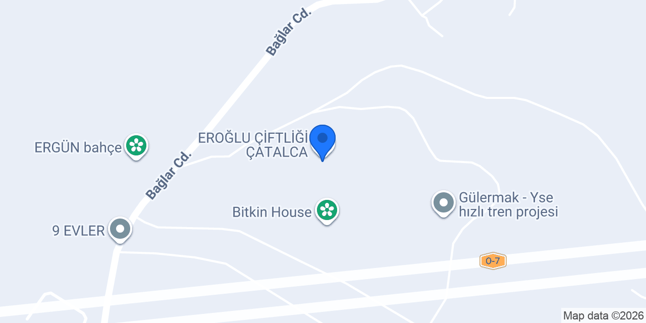 EROĞLU ÇİFTLİĞİ ÇATALCA konumu