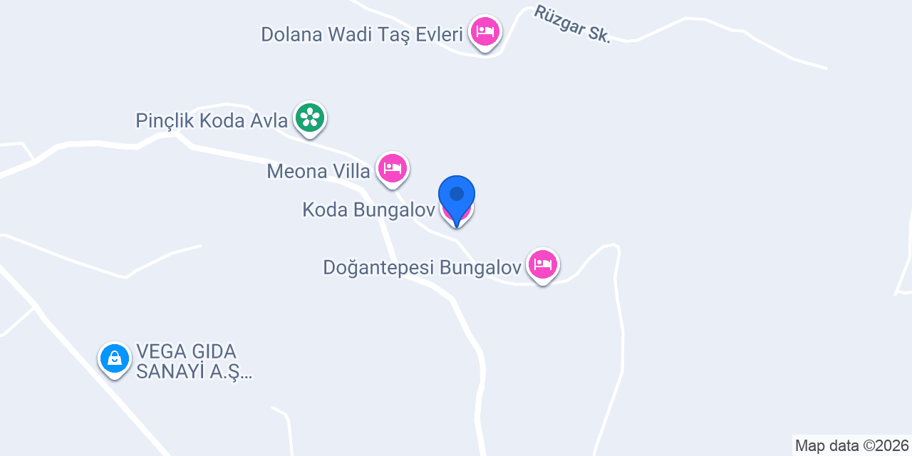 Koda Bungalov konumu