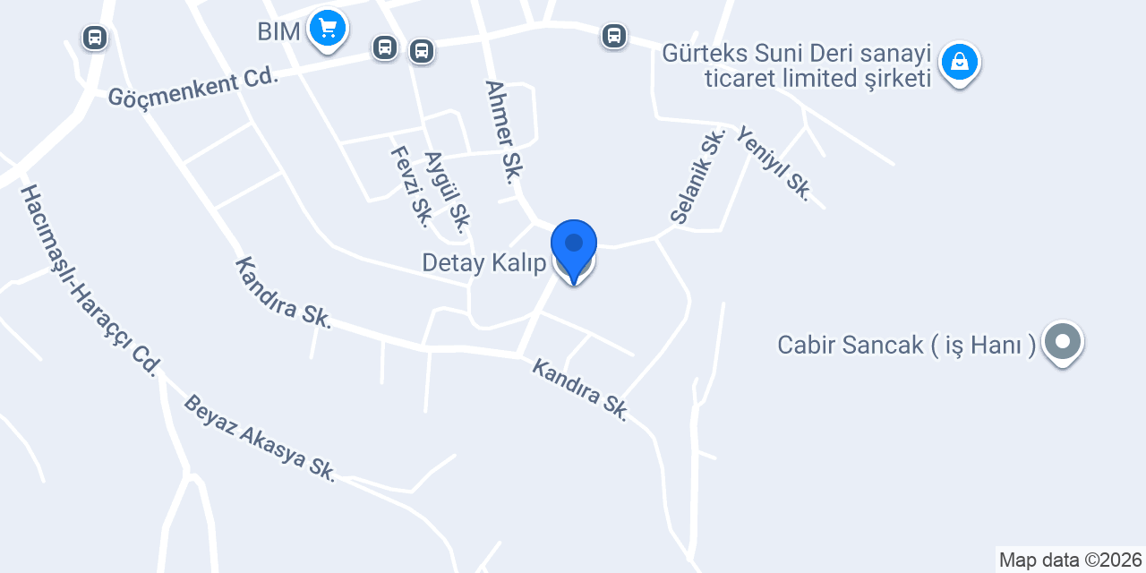 Detay Kalıp konumu