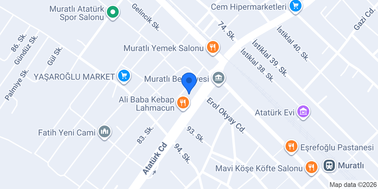 Öz Oto Yıkama Muratlı konumu