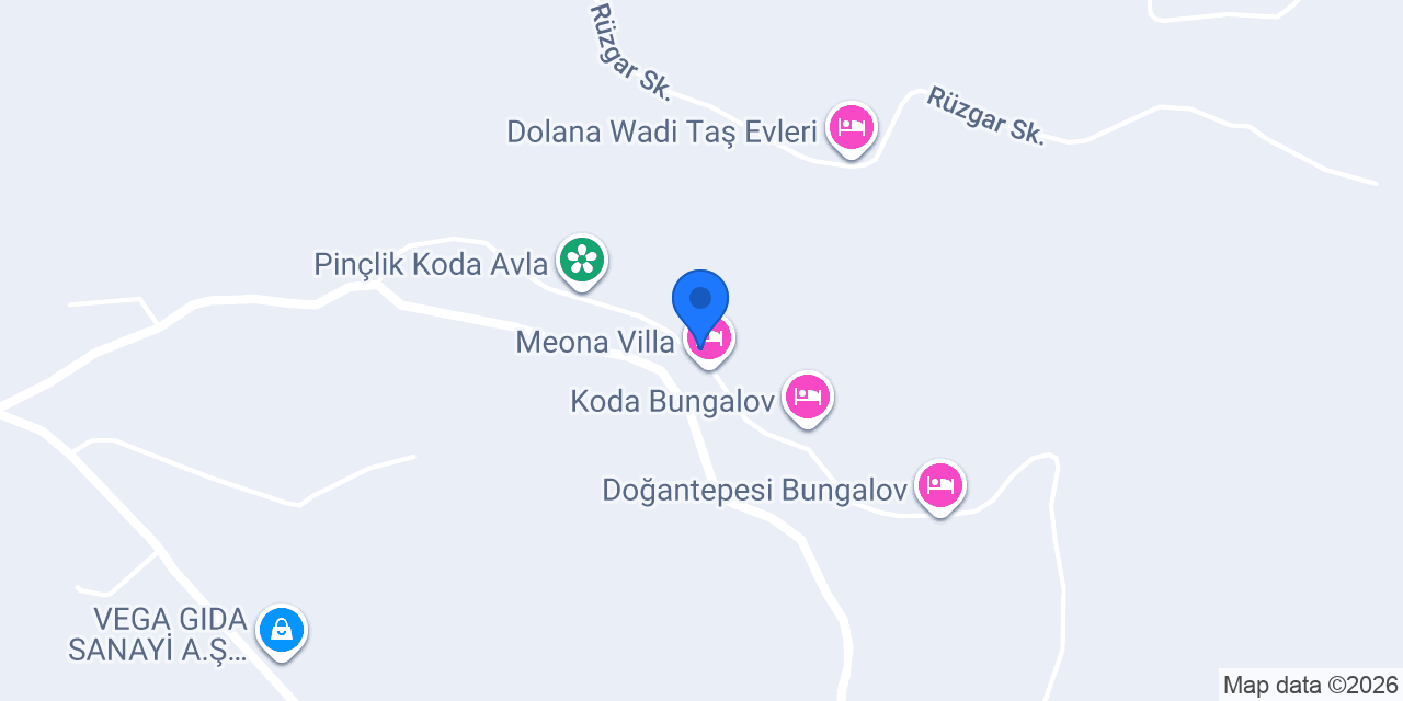 İrday Bungalov & Deluxe Rooms konumu