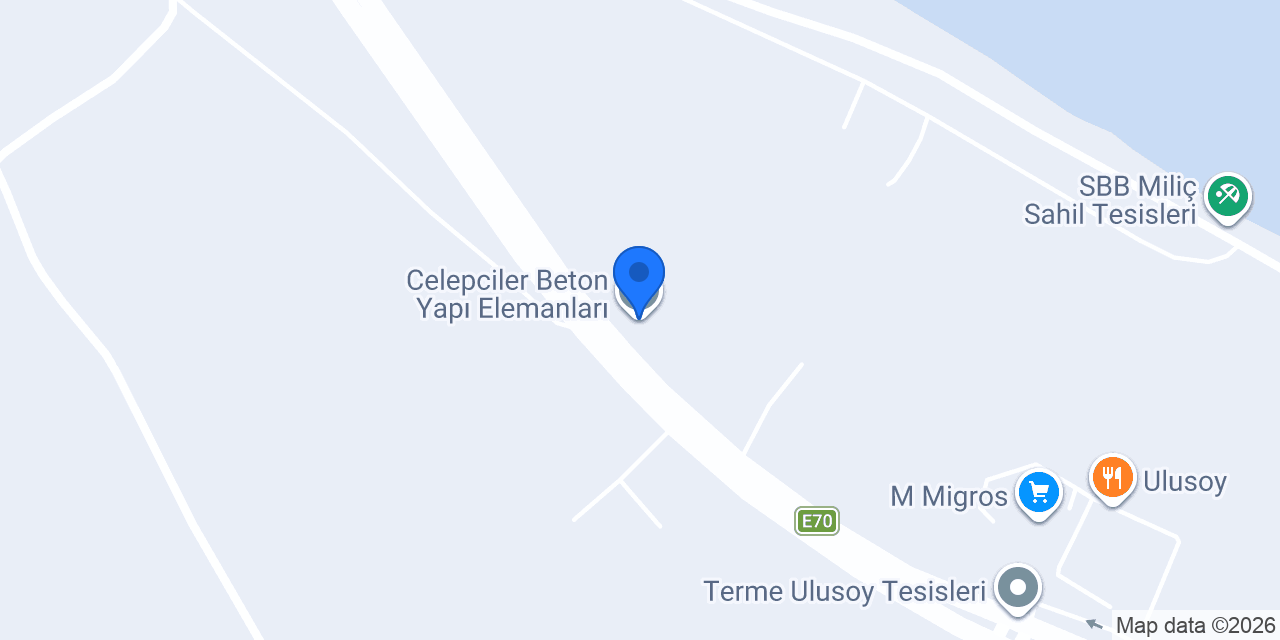 Celepciler Beton Yapı Elemanları konumu
