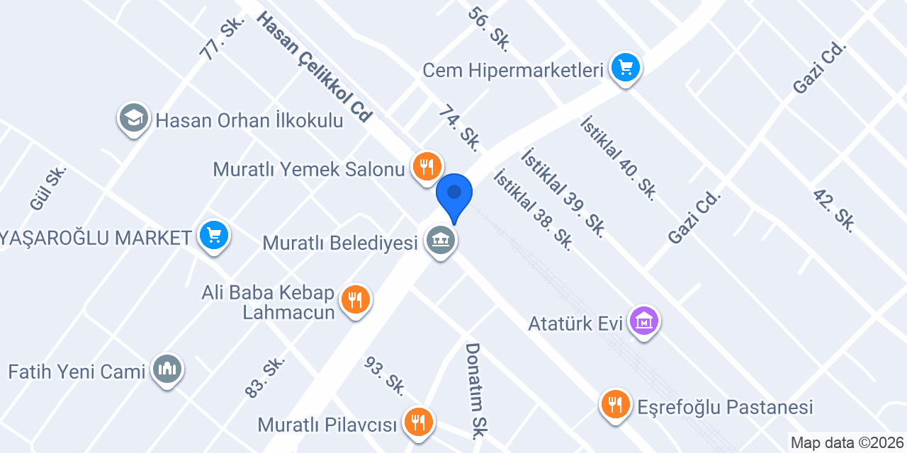 Muratlı Döner konumu