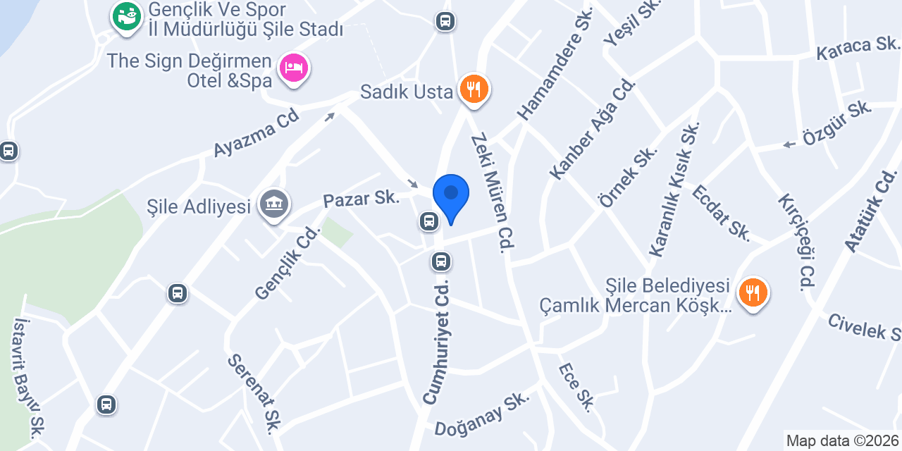 Paris cafe şile konumu