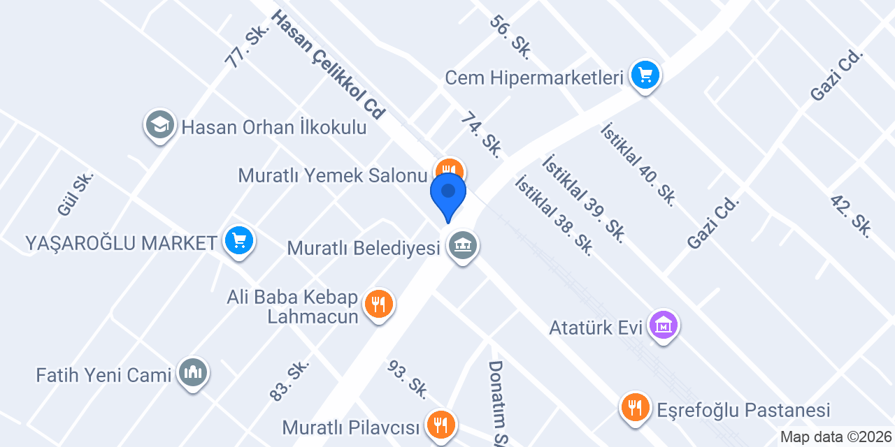 MURATLI KIRTASİYE konumu