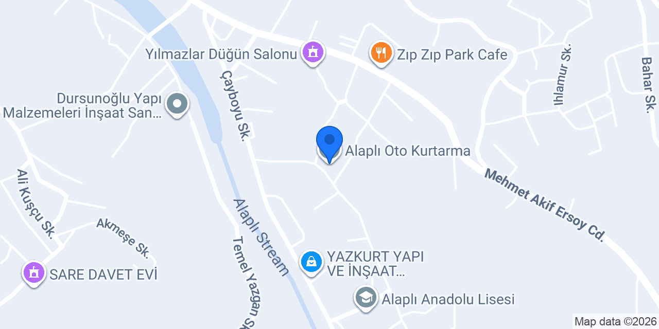 Alaplı Oto Kurtarma konumu