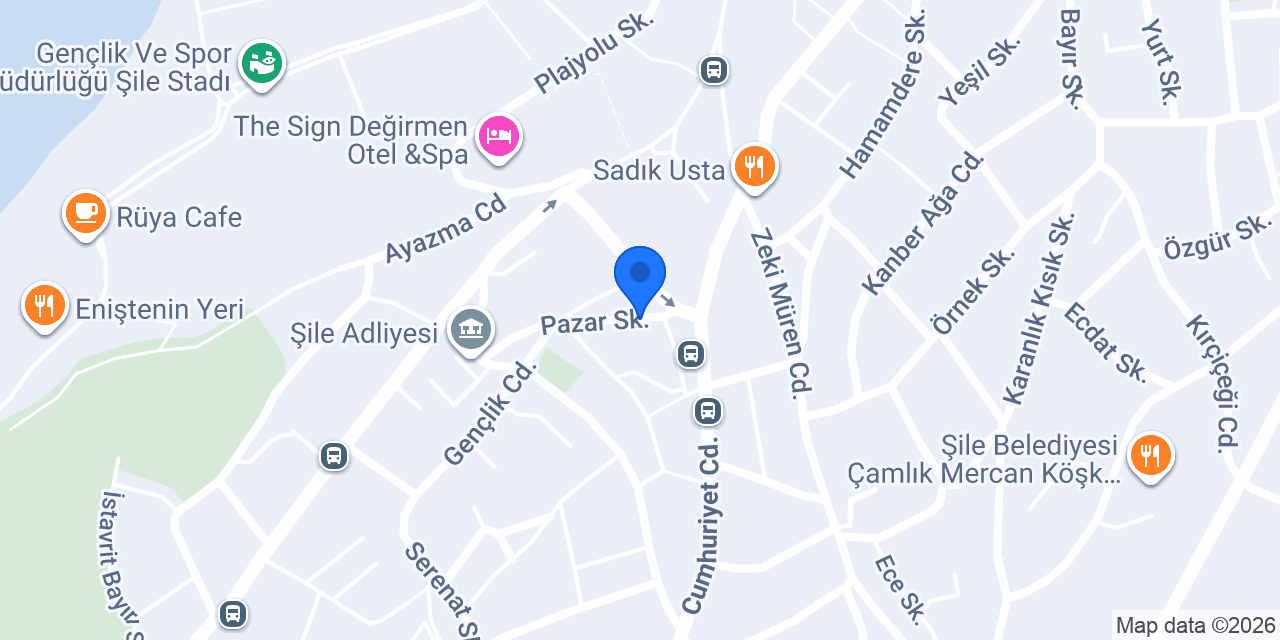 Şile Taksi konumu