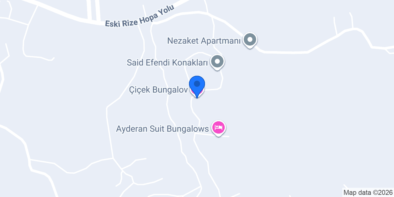 Çiçek Bungalov konumu