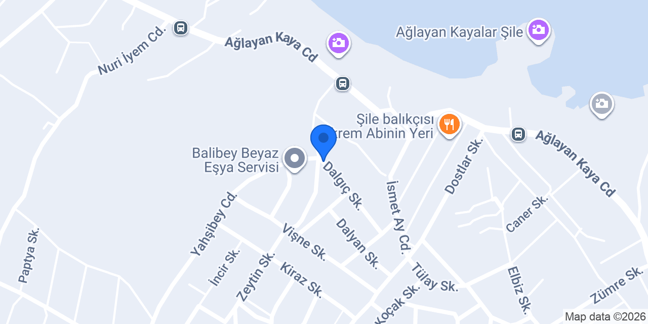Dikçatı Pansiyon Şile konumu