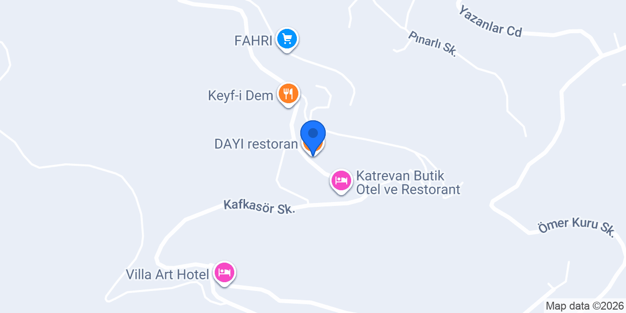 DAYI restoran konumu