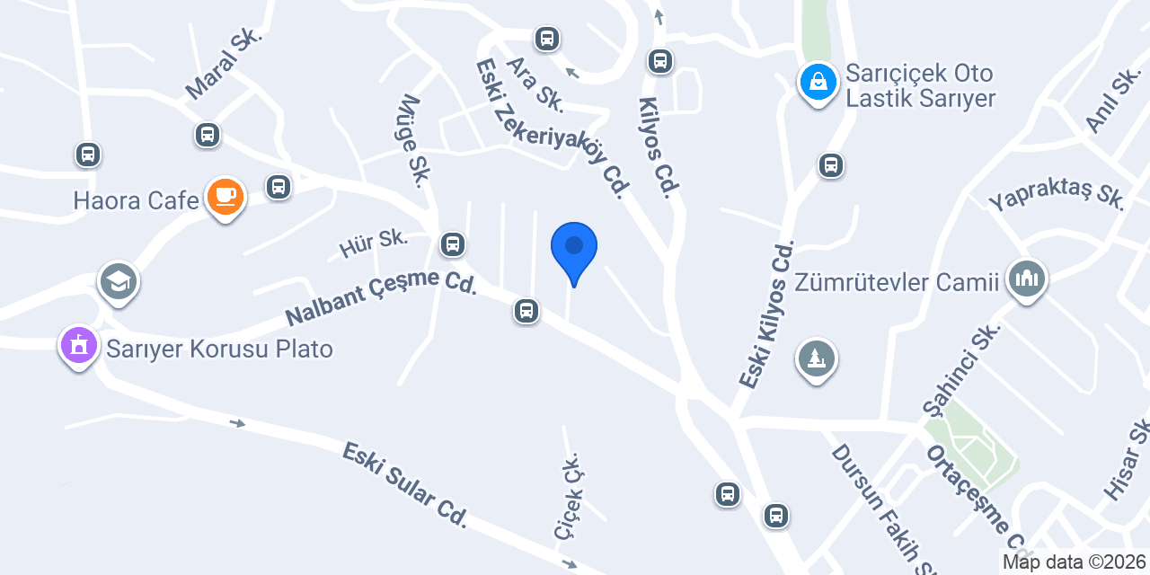 Poyraz Otomatik Kapı & Ferforje Sarıyer konumu