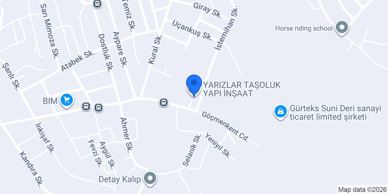 YARIZLAR TAŞOLUK YAPI İNŞAAT konumu