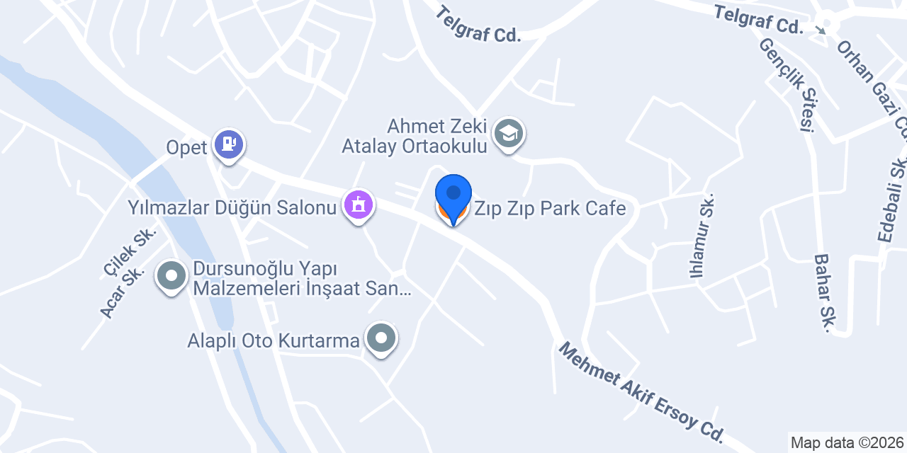 Zıp Zıp Park Cafe konumu