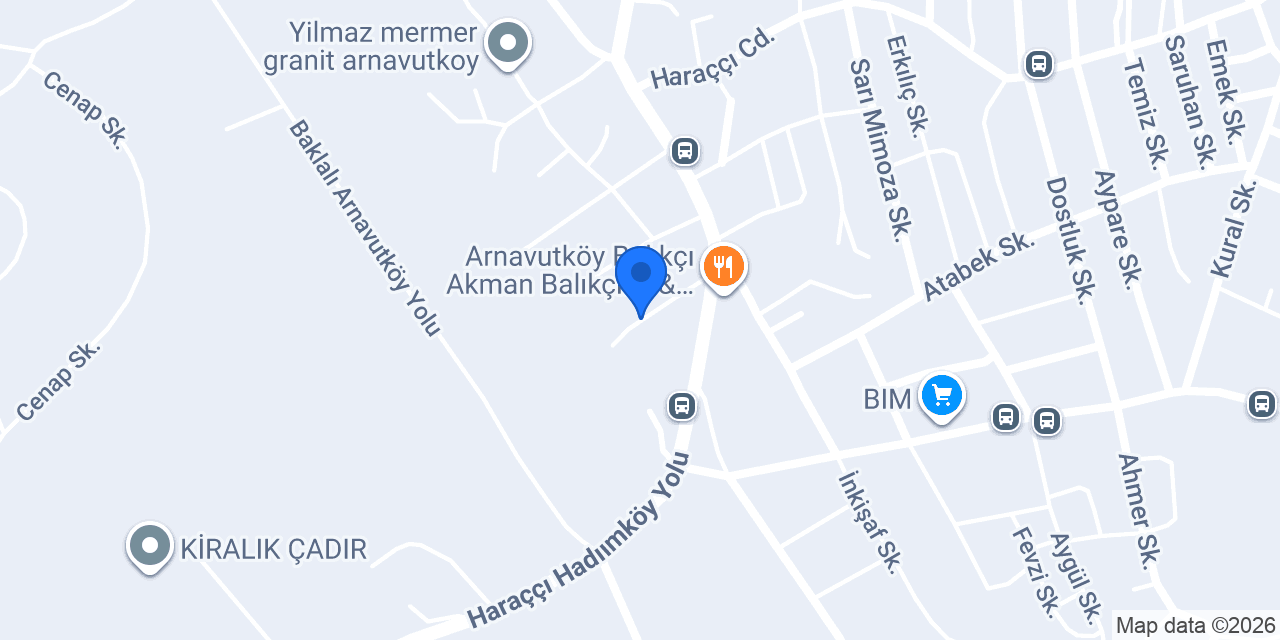 Beta Raf Arnavutköy konumu
