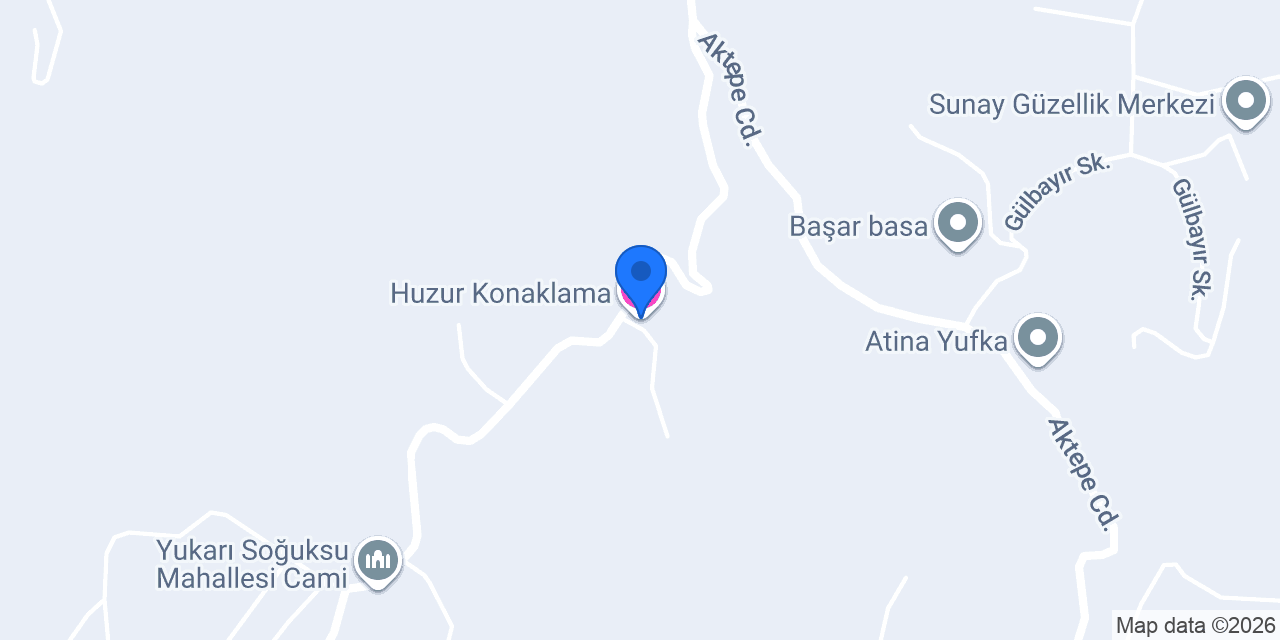 Huzur Konaklama فندق حضور konumu