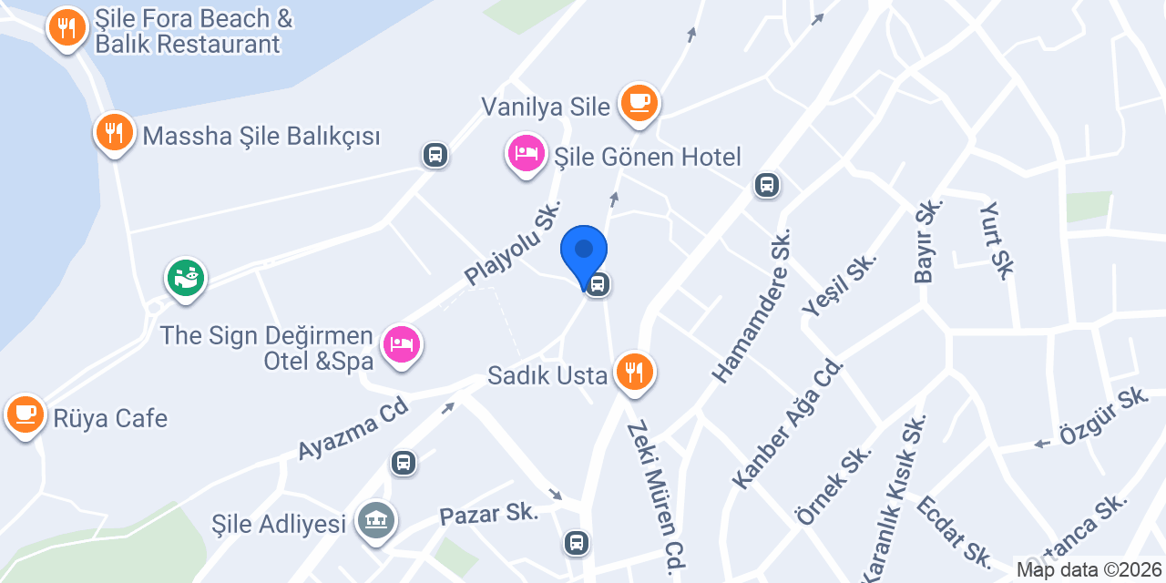 Şile Asya börek cafe konumu