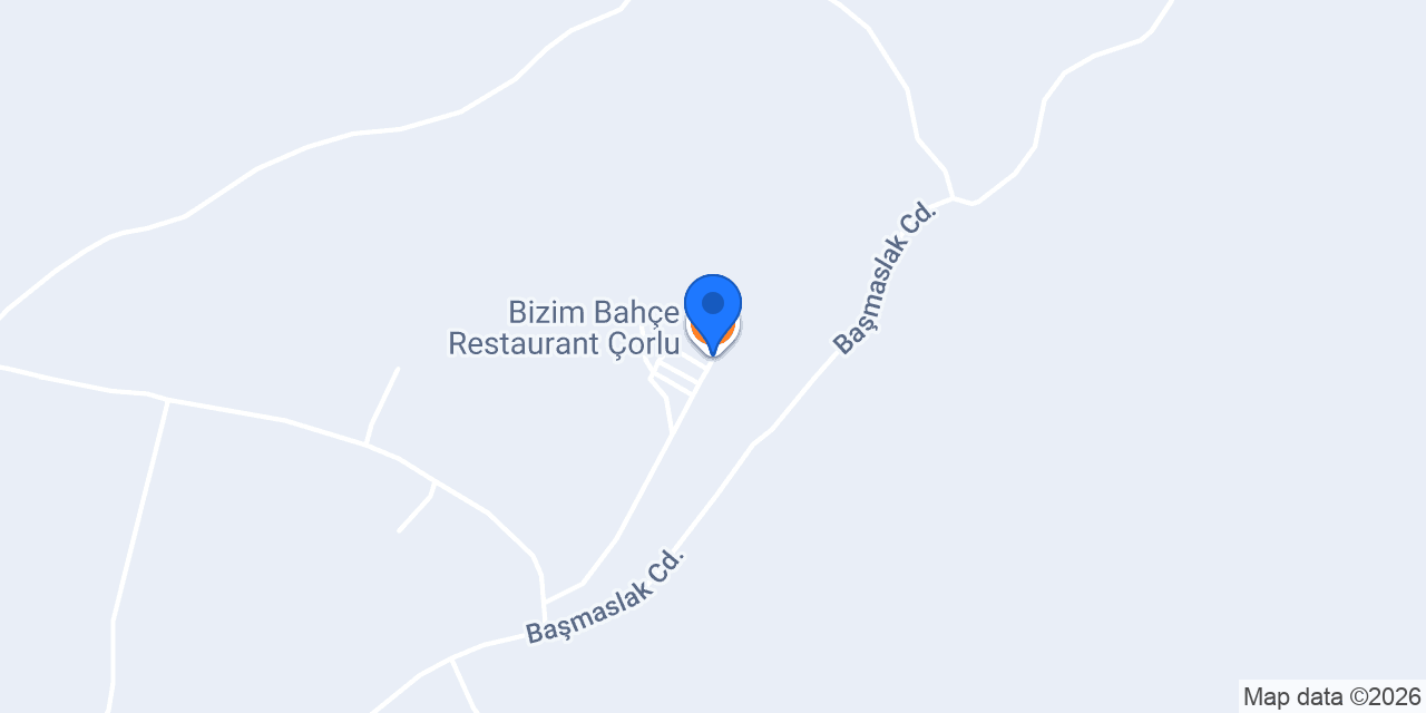 Bizim Bahçe Restaurant Çorlu konumu