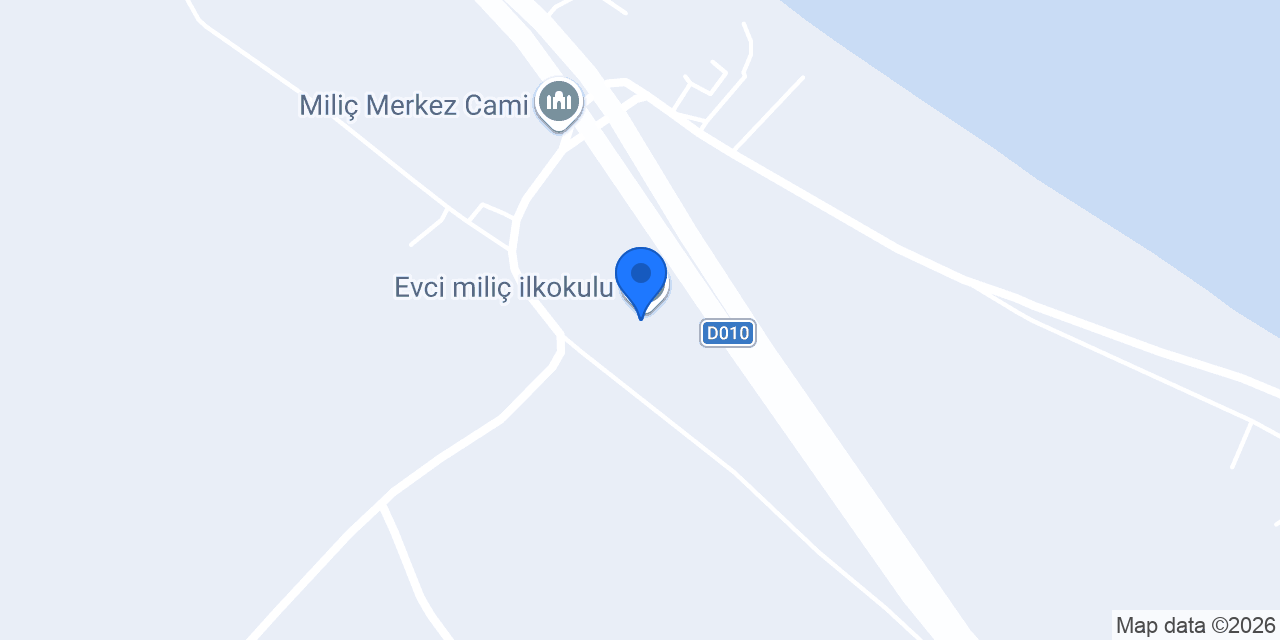 Evci miliç ilkokulu konumu