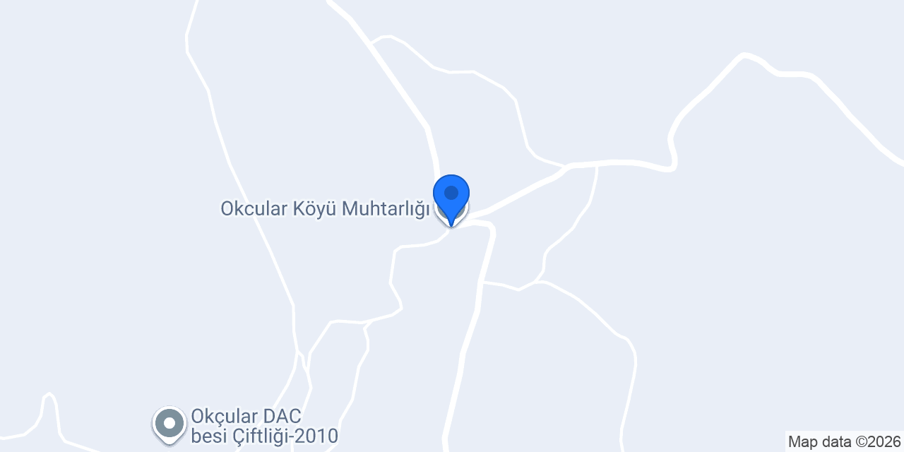 Okcular Köyü Muhtarlığı konumu