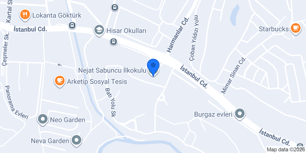 Nejat Sabuncu İlkokulu konumu
