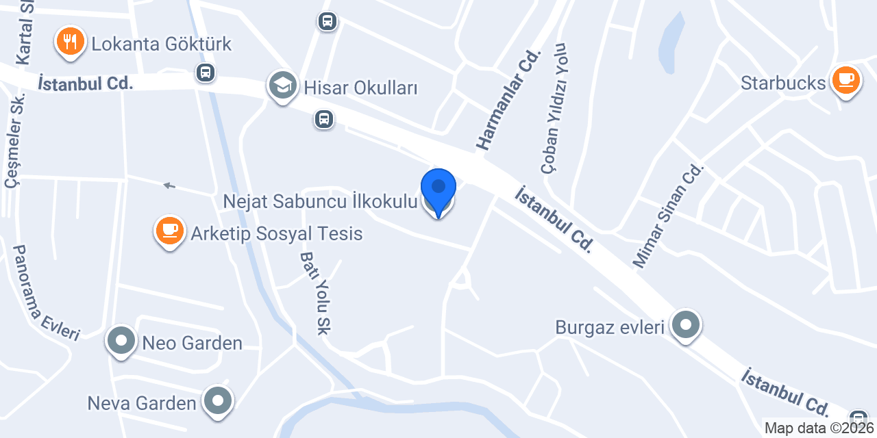 Demirtekin Granit Küp Taş konumu