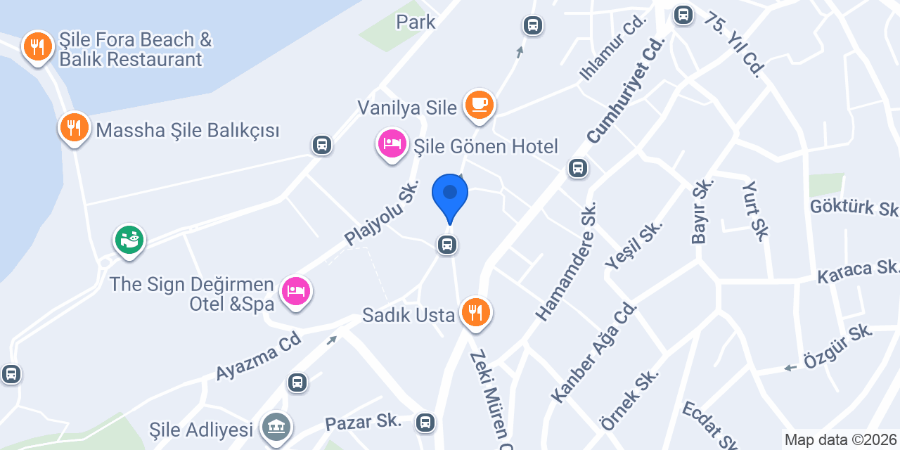 Şile aile plaj tur servisi konumu