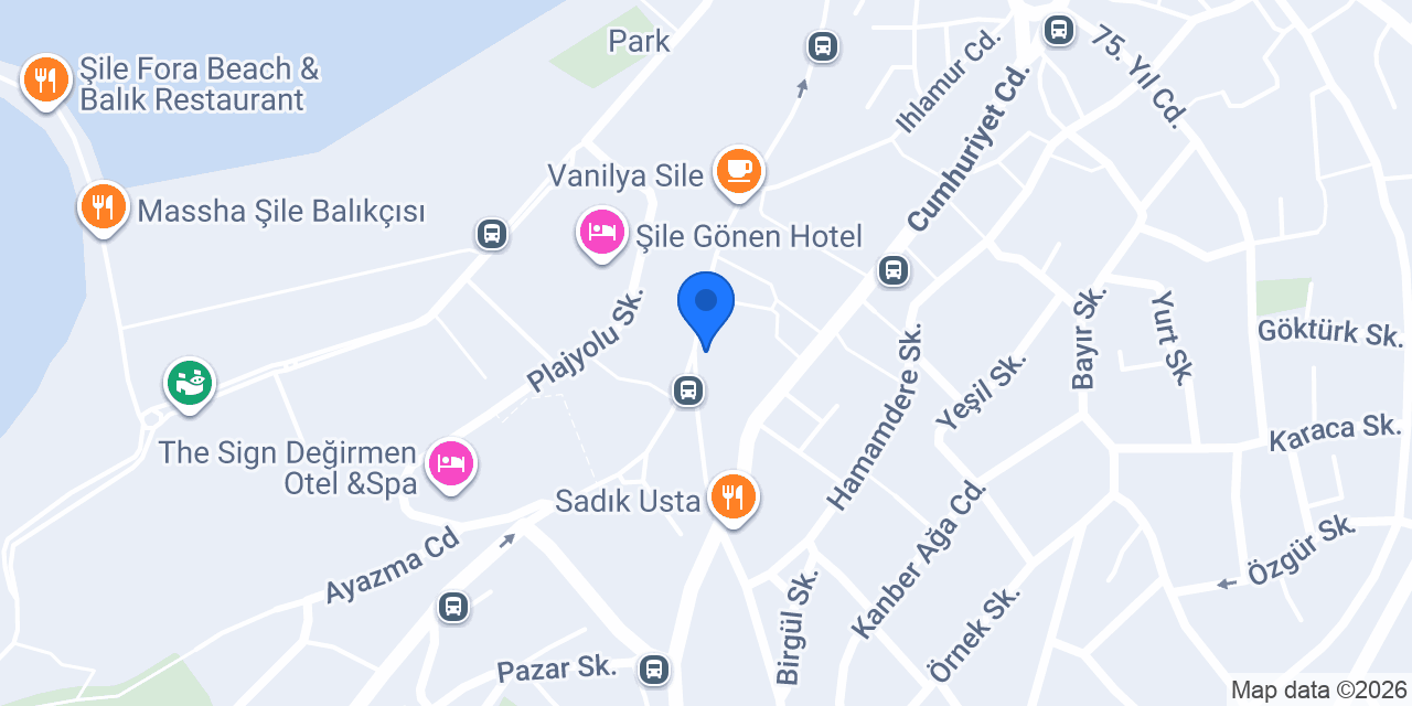 ŞİLE Lider CAFE konumu