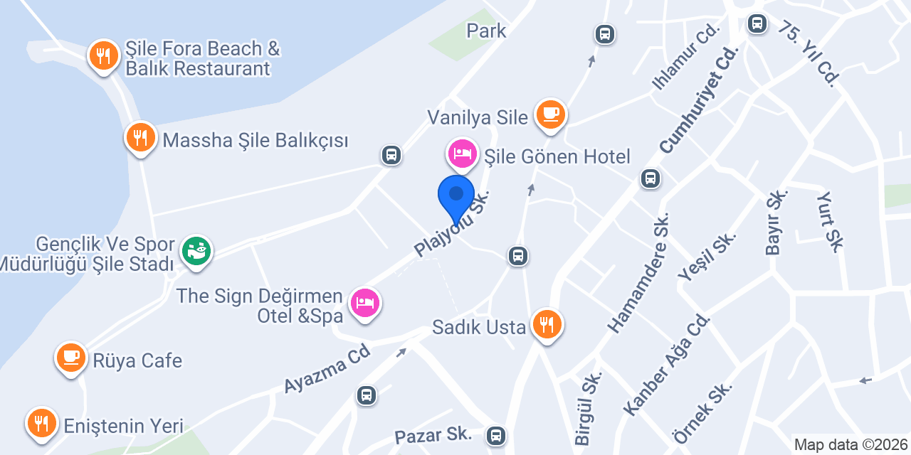 Şile Butik Otel konumu